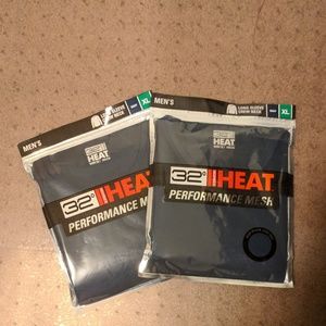 2-Pack XL 32 Degrees Men's Long Sleeve Crew Neck